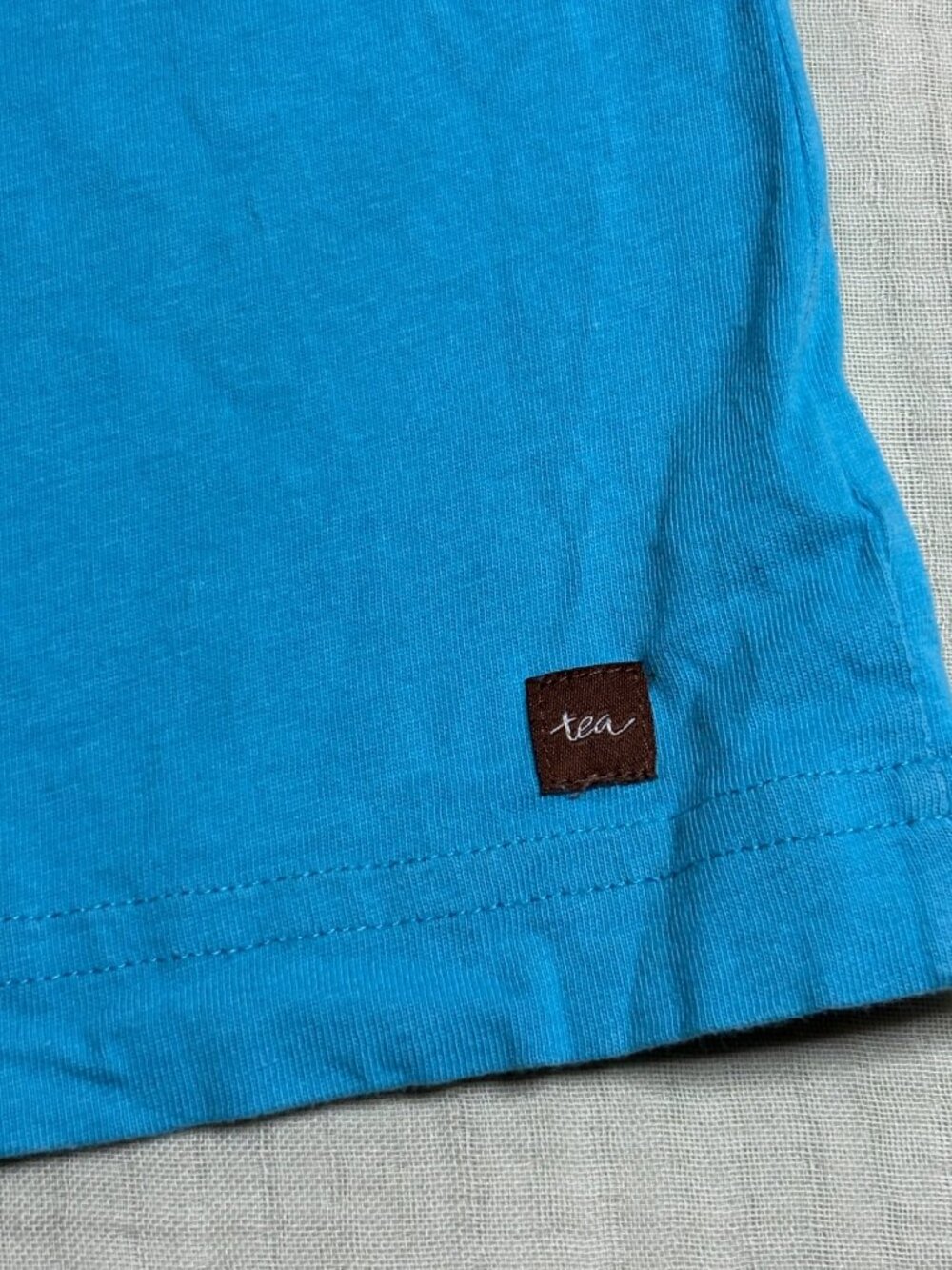 Blue Sleeveless Boys Shirt By Tea Collection With Surfboard & Bike Graphic Sz 8 - Picture 6 of 6